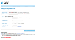 Desktop Screenshot of billpay.qbe.com.au